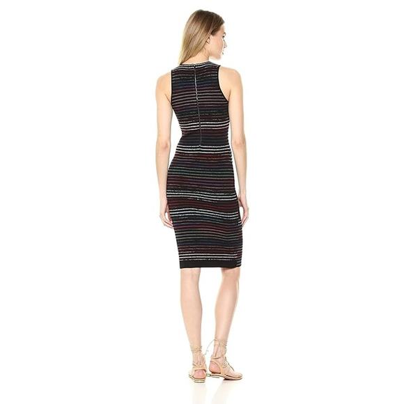 RACHEL Rachel Roy Women's Sleeveless Cutout Stripe Midi Dress Size XL - Picture 2 of 12